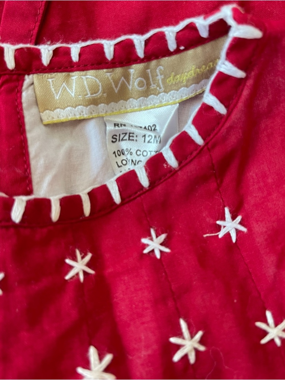 WELL DRESSED WOLF NWOT Heirloom Hand Embroidered Dress & Bloomer Set - Picture 6 of 6
